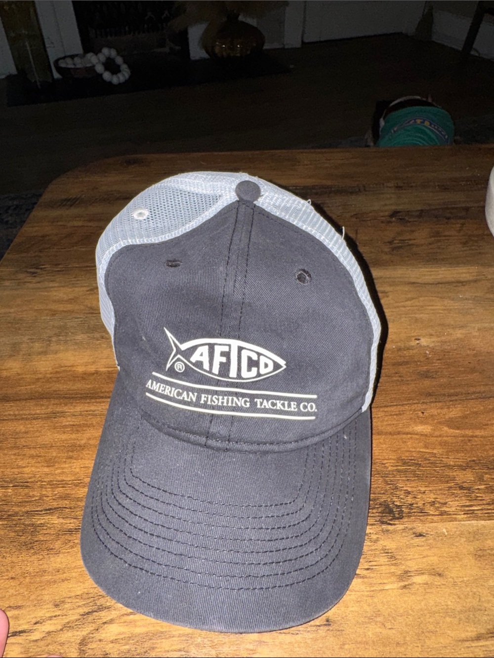(AFTCO) Black & Gray Mesh Trucker Cap